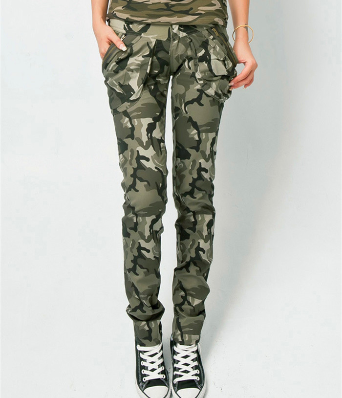 women's camouflage skinny pants