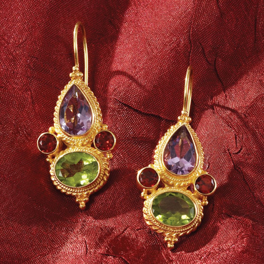 marco polo gemstone earrings - national geographic store nacwkcl