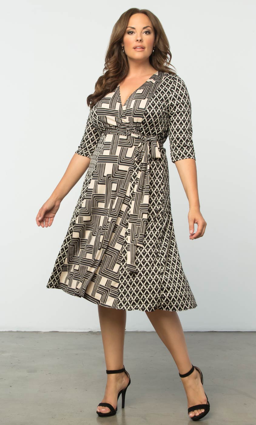 Quick shopping tips and information about the Plus Size Wrap Dress ...