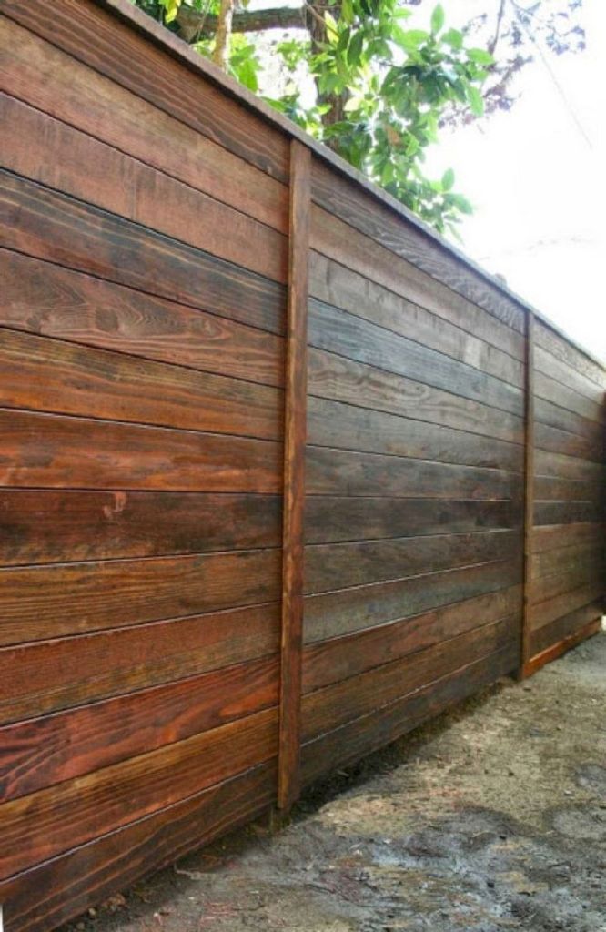 Inexpensive way to build a privacy fence out of wood 5