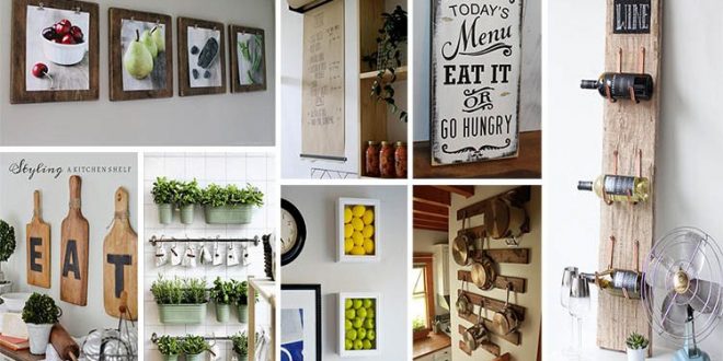 kitchen wall decorating idea do it yourself