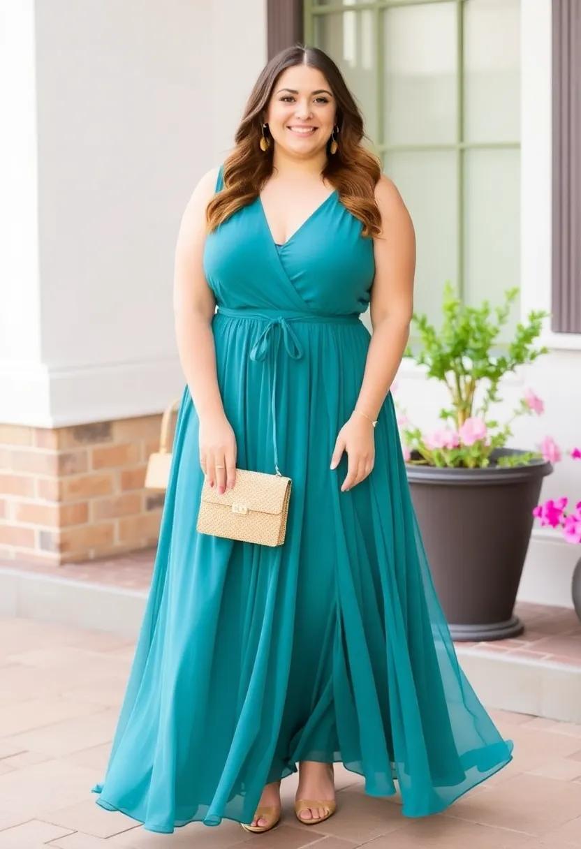 Romantic Escapes: Flowy Plus-Size Dresses for Date Nights