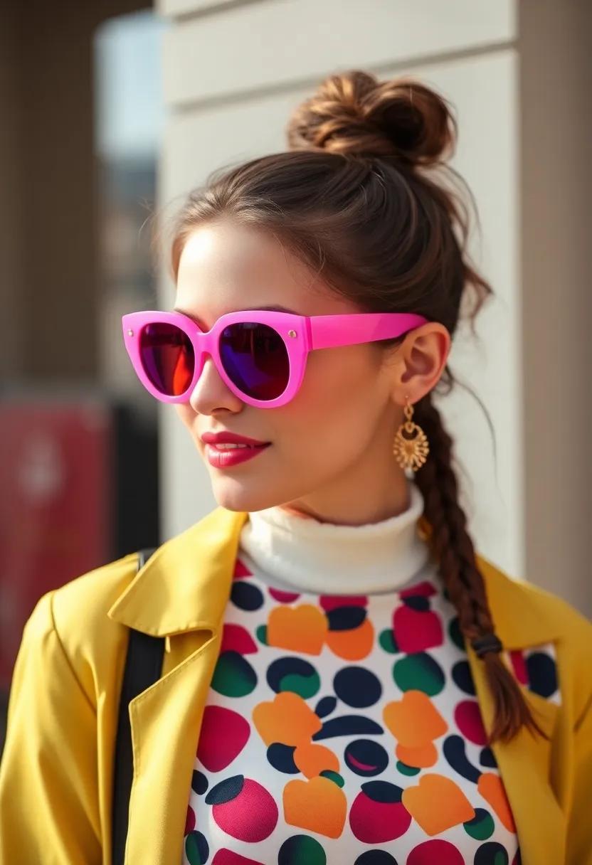 Embrace the Vibrant Colors of Retro Oversized sunglasses in Your Wardrobe