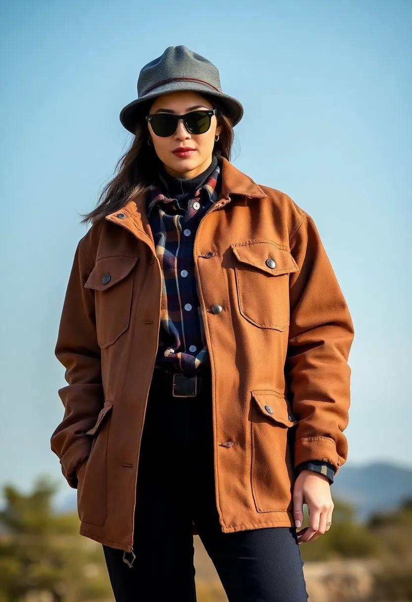 Heavy-duty canvas work jacket for a rugged yet ⁤polished appearance