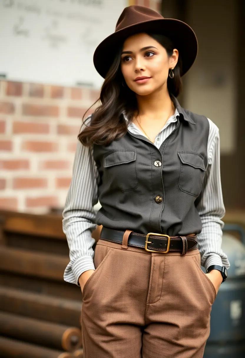 An industrial leather⁢ belt ​that complements‍ any pair of trousers ⁢with ease