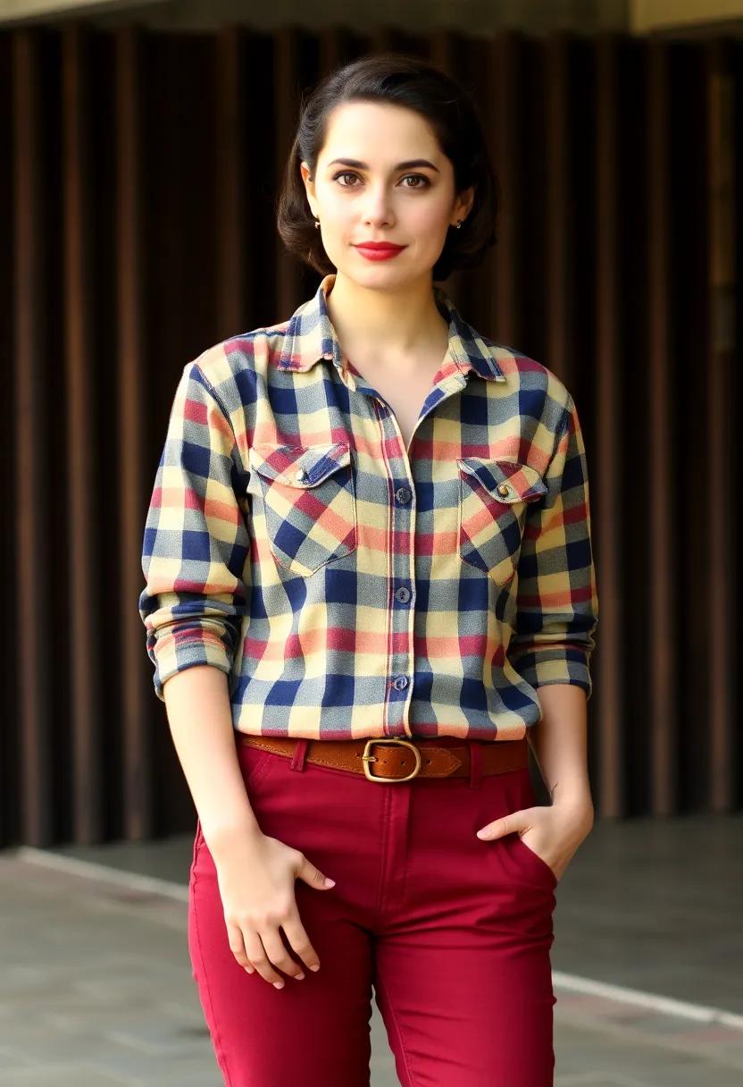 Vintage ⁣plaid⁢ work shirt for ⁢a perfect ⁢blend of ⁤comfort and​ character