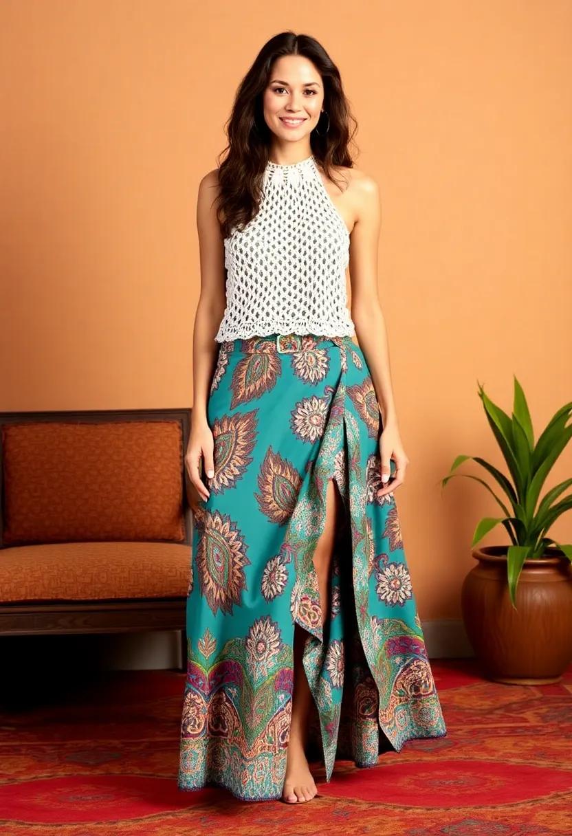 Match with a fringed handbag for a touch of‌ retro flair