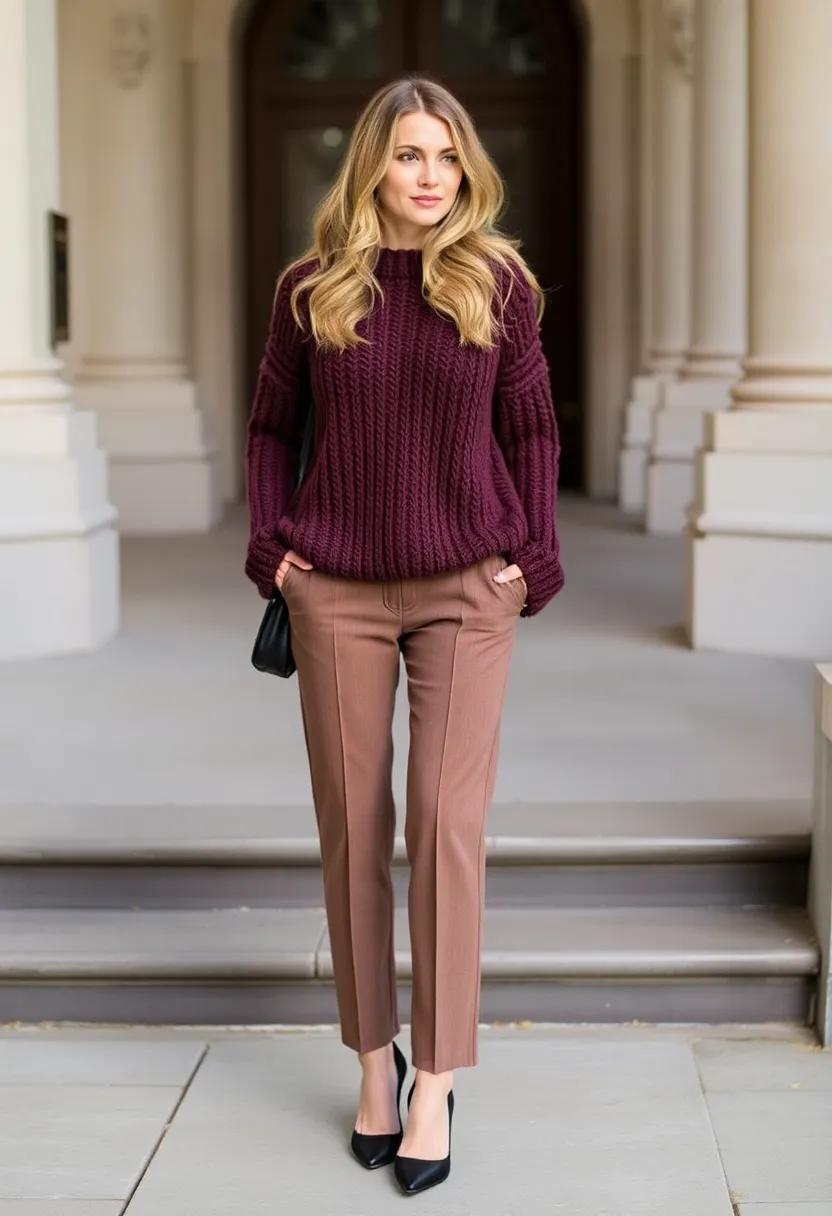 Add‍ statement heels to​ contrast textured sweaters, ‌making ​your ensemble pop⁢ effortlessly