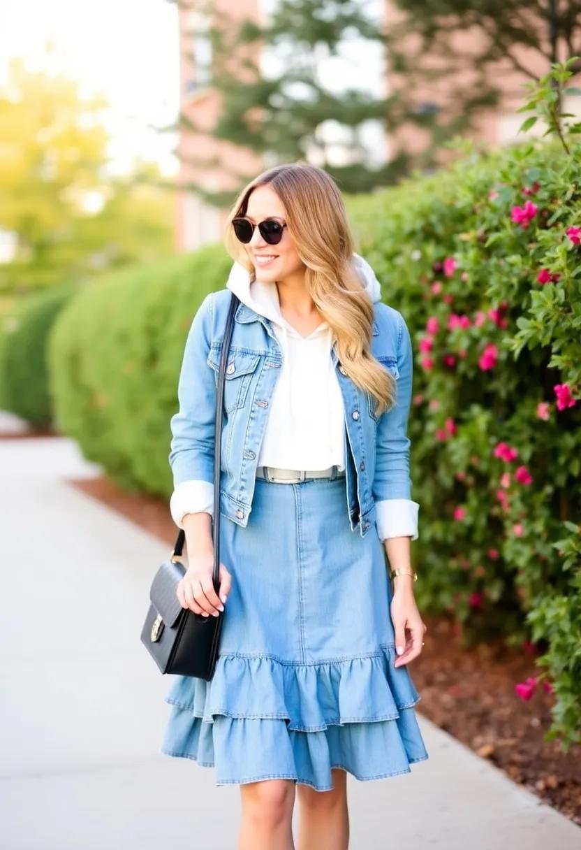 Layer a denim ‍jacket for a chic double denim ​look