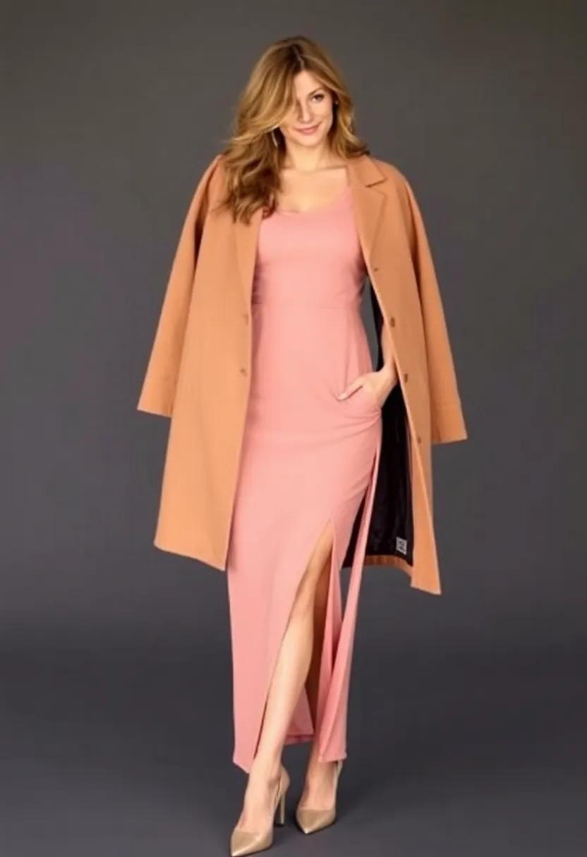 Layering Elegance: Pairing Outerwear with Side Slit ‌Dresses