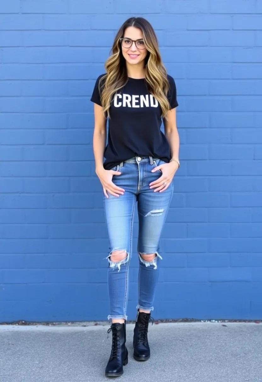 Experiment with distressed jeans ⁤to‍ add an edgy vibe⁢ to your outfit