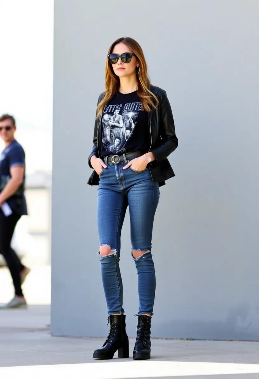 Finish with oversized sunglasses for a chic, off-duty model look