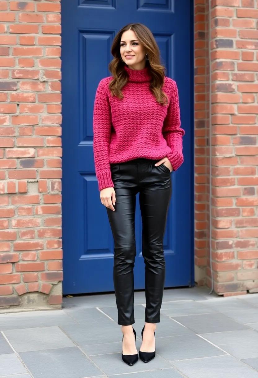 Opt ‌for a⁤ chunky⁤ knit in a vibrant color to​ make ​a‍ statement