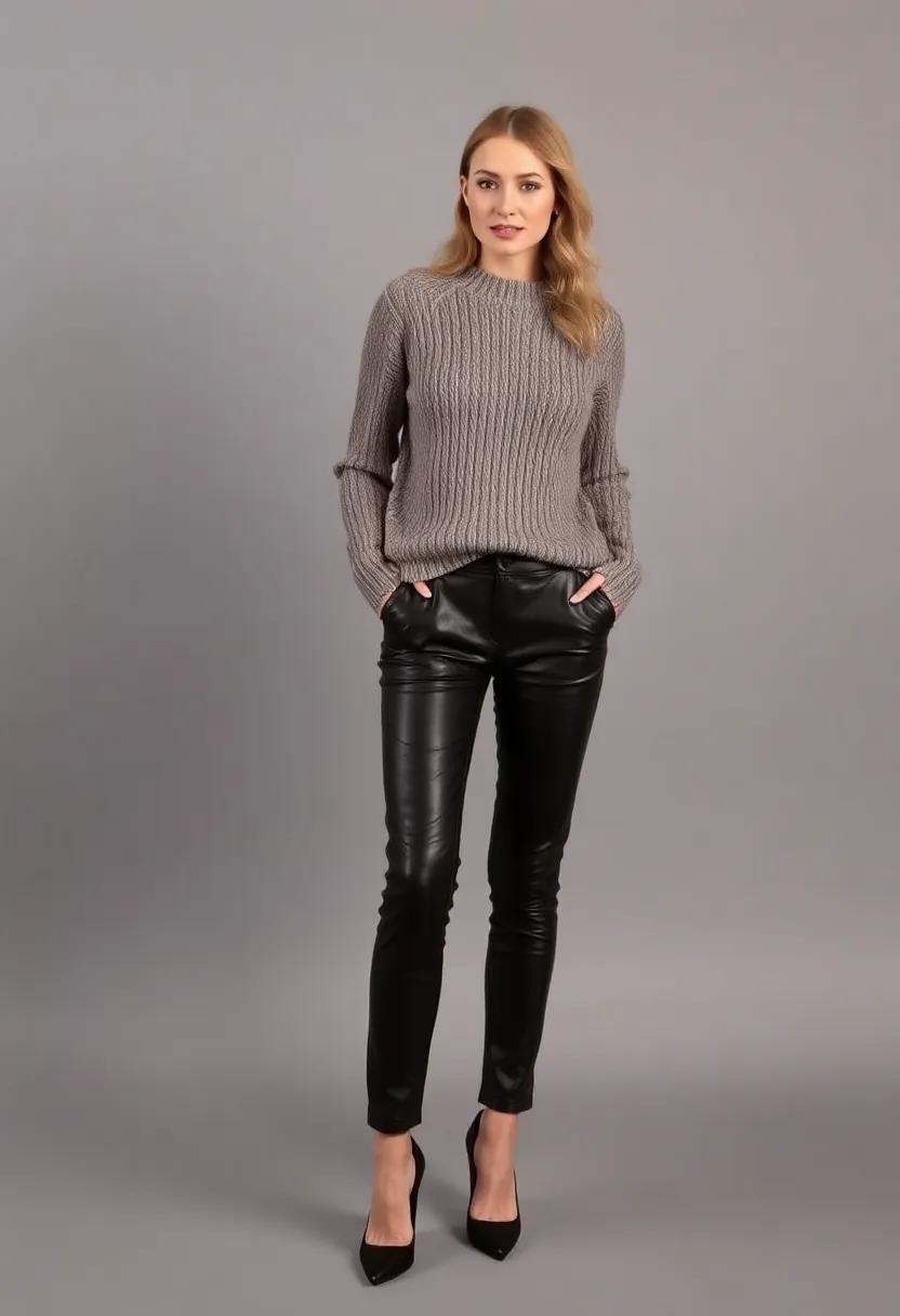 Choose⁤ fitted leather trousers for a sleek silhouette that flatters