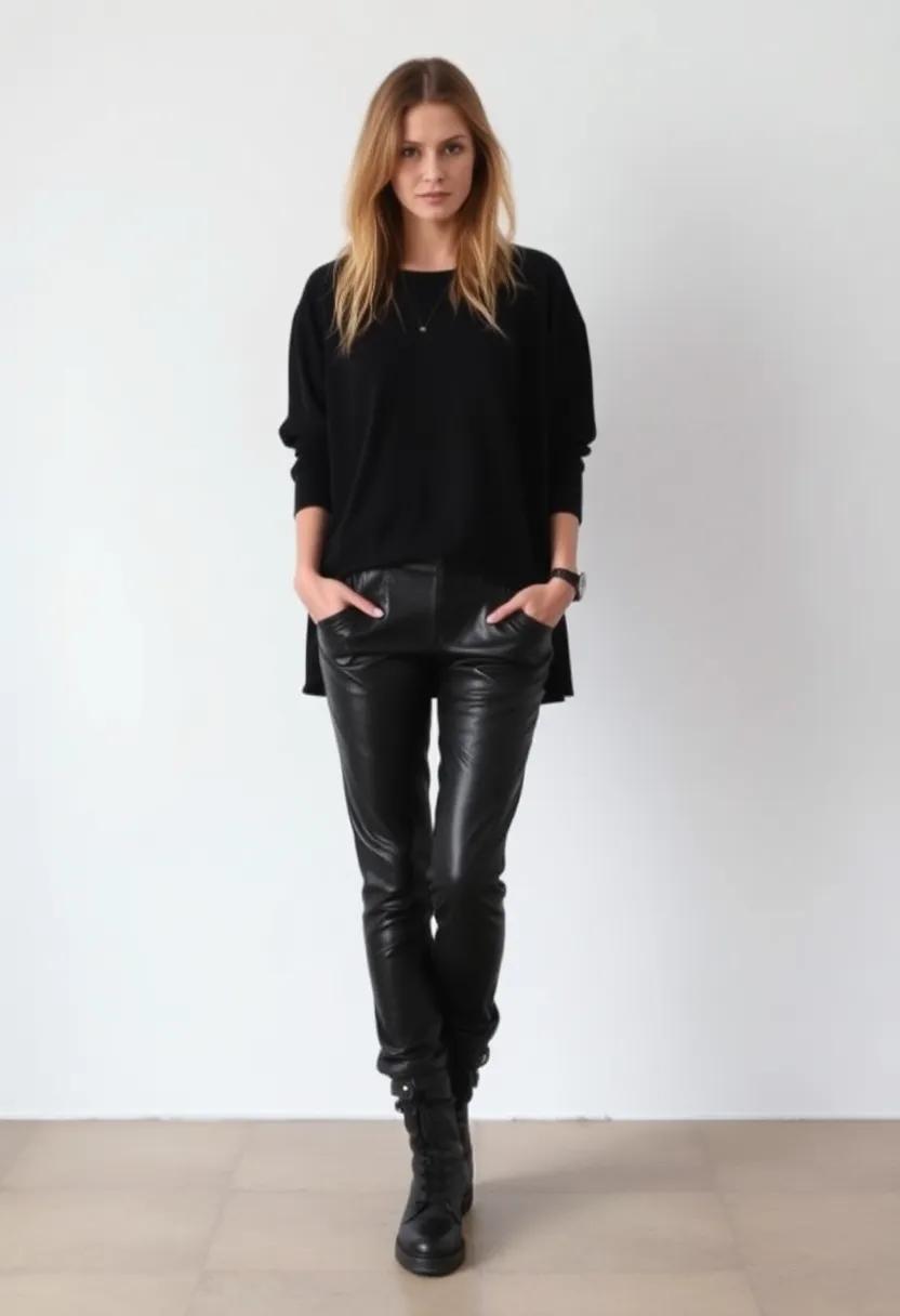 Go oversized: Choose ⁣baggy ‌leather pants for a ​relaxed,edgy ‍look