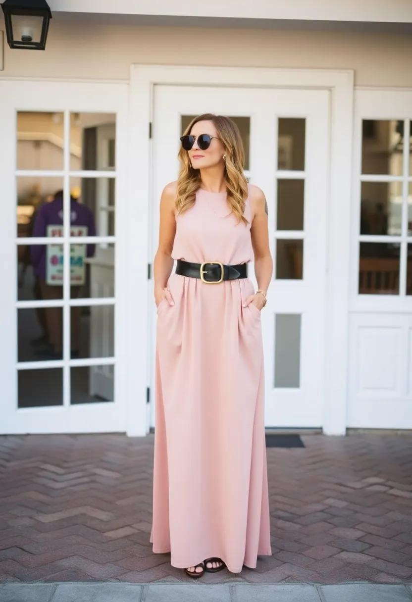 Dress up a casual maxi with a sleek, sophisticated ⁤leather belt