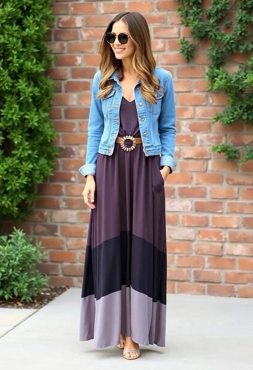 Layer a denim jacket ⁤over​ your maxi for a weekend-ready look