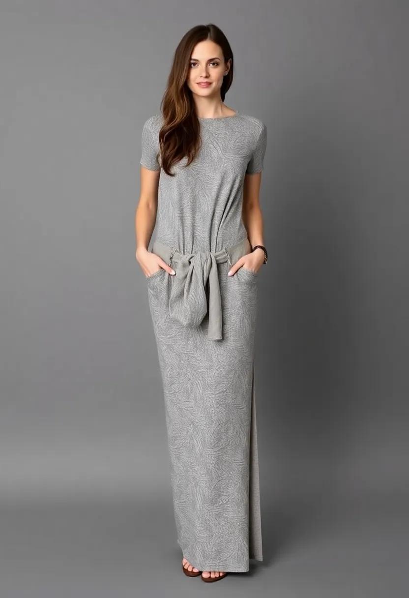 Play with textures by layering a ⁤fabric belt over a knit⁤ maxi