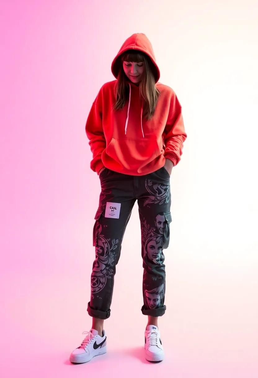 Experiment with graphic prints on your ​cargo pants ‍for‌ added flair