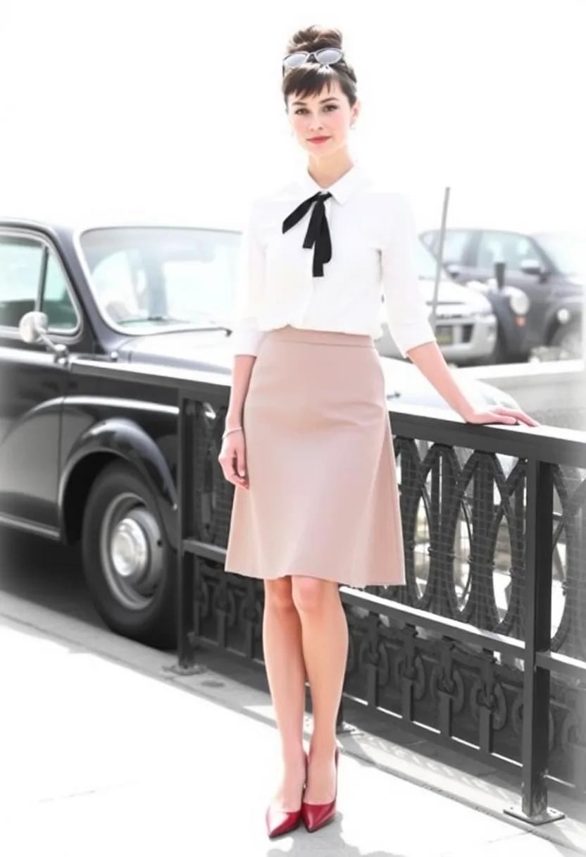 Feminine Touches: Capturing‌ the Essence of Audrey's Skirt and Blouse⁤ Combos