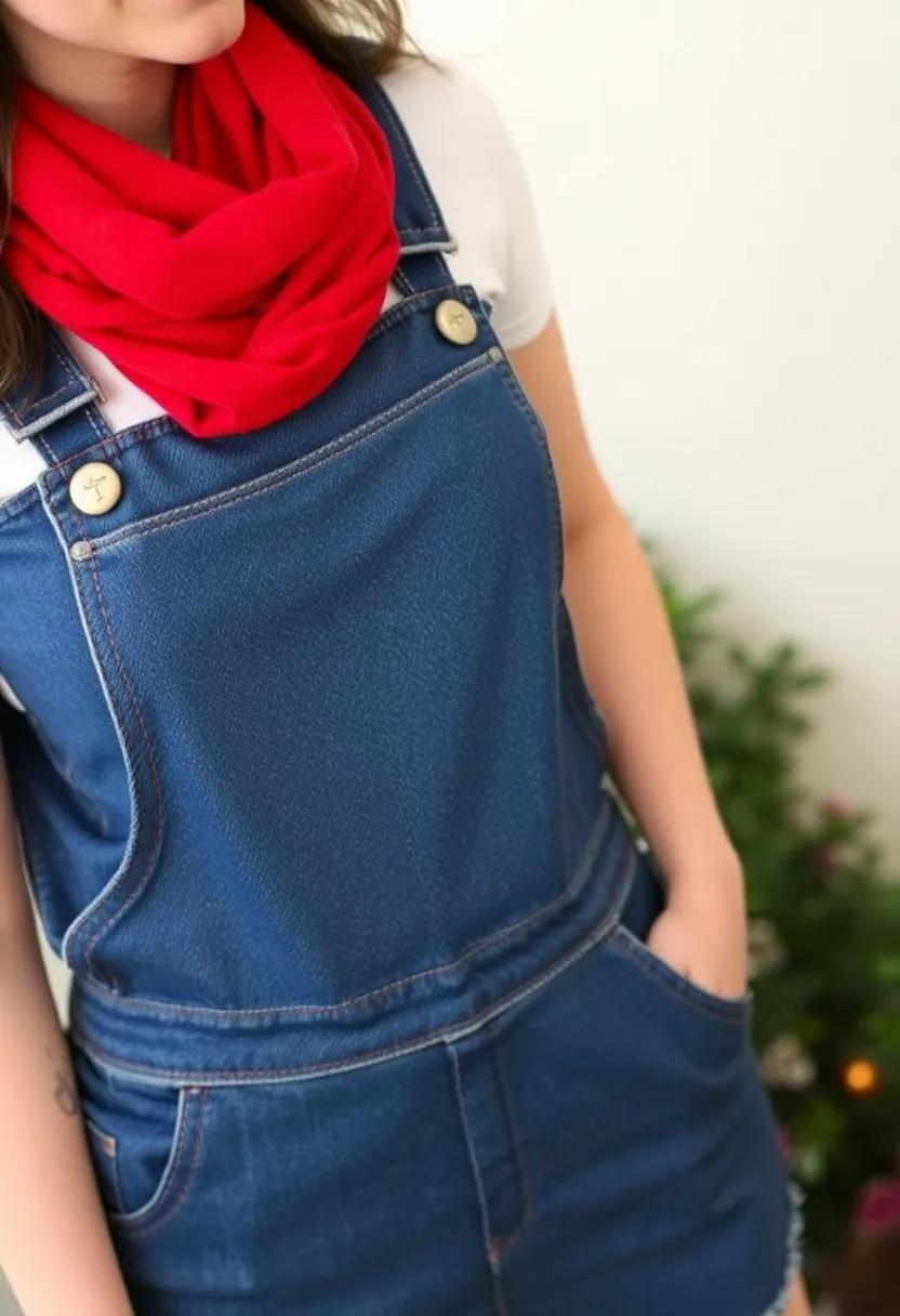 Crafting⁢ a Modern Vintage Look with Denim and Red Accents