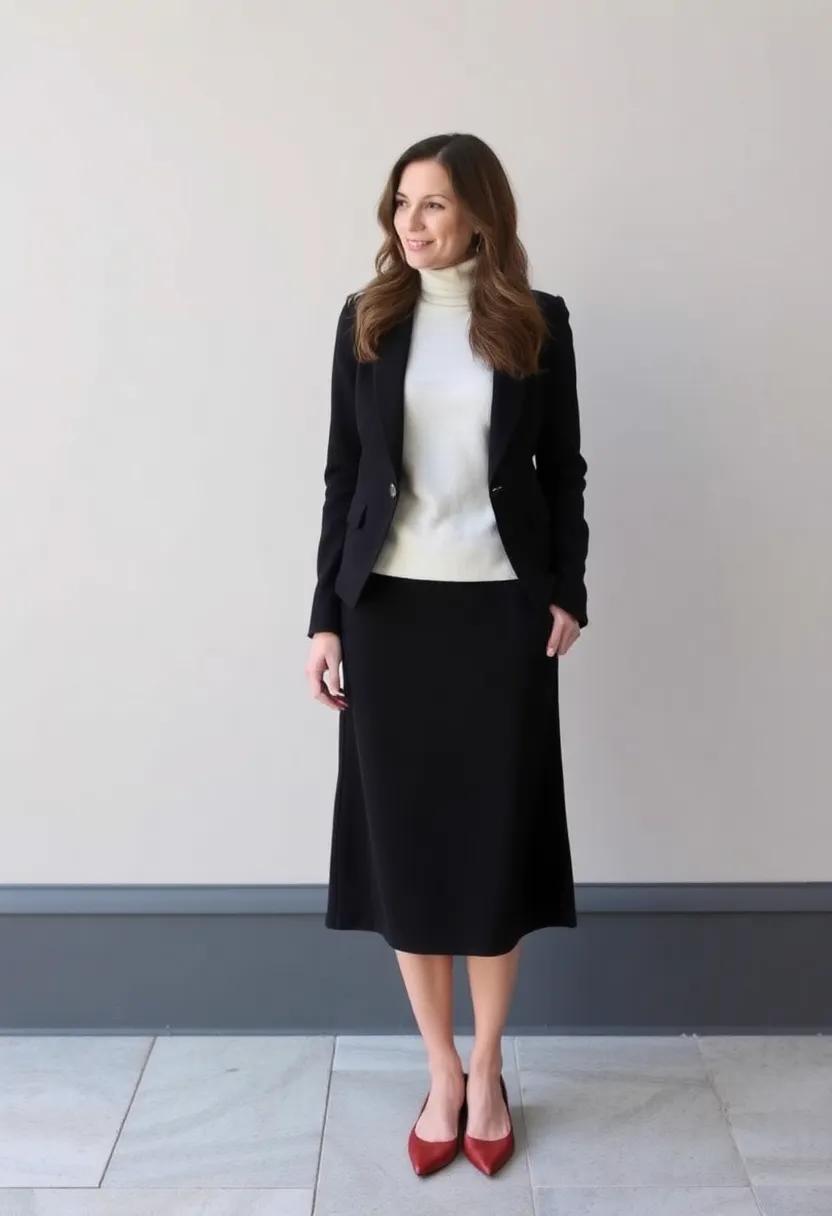Layer⁣ a fitted blazer ‌over a fitted turtleneck for extra warmth and chic ⁣appeal