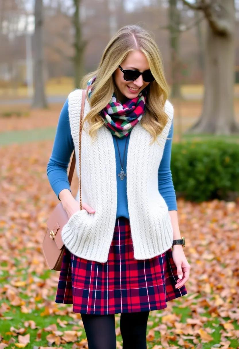 Accessorizing the Tartan Skirt and Knit ⁤Vest for a Unique Touch
