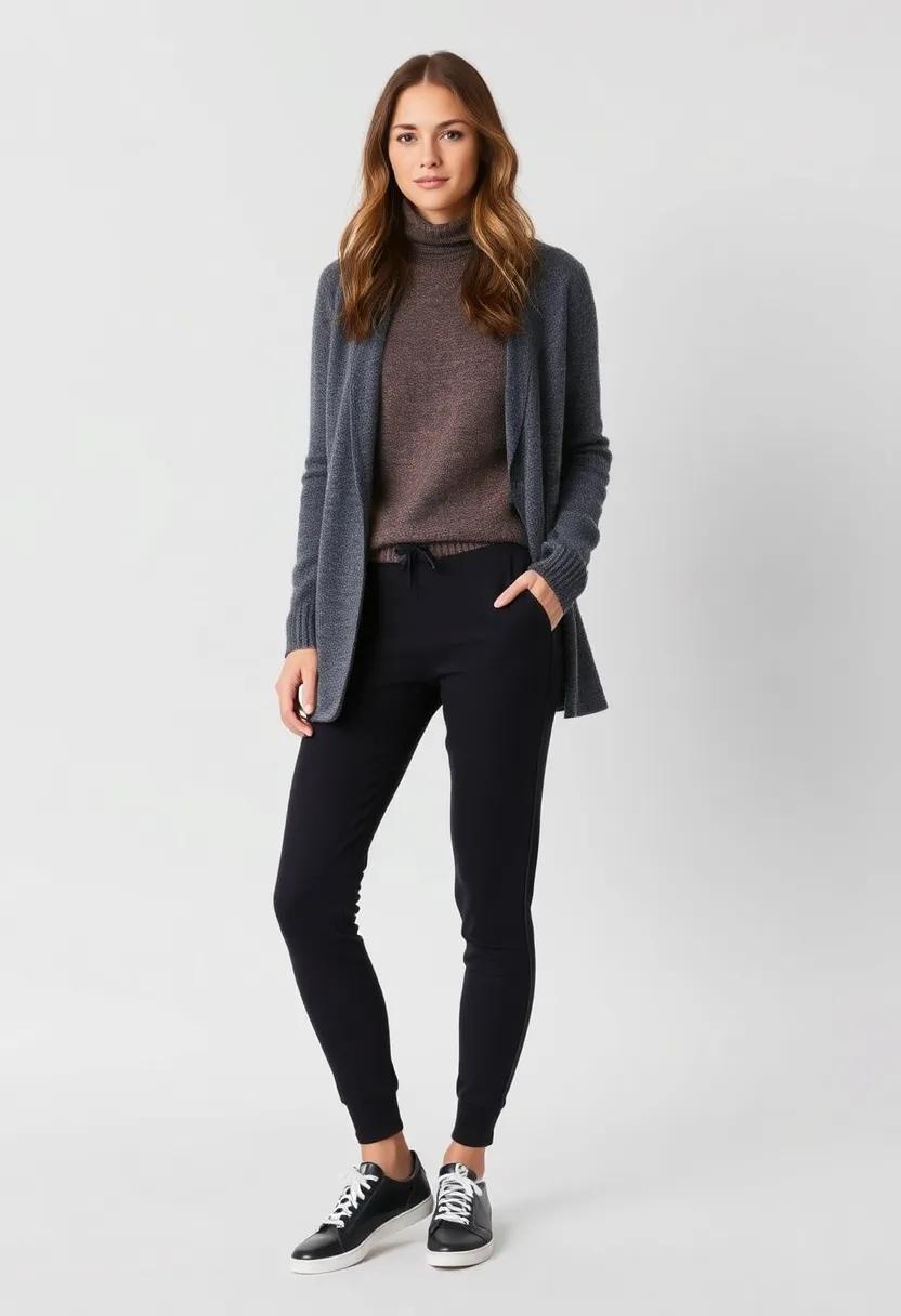 Layer Smartly: When ⁣the weather gets chilly, ​throw on a wool⁢ cardigan over a fitted sweater and joggers, accentuating‌ the layers with bold sneakers for ‍a stylish‌ edge
