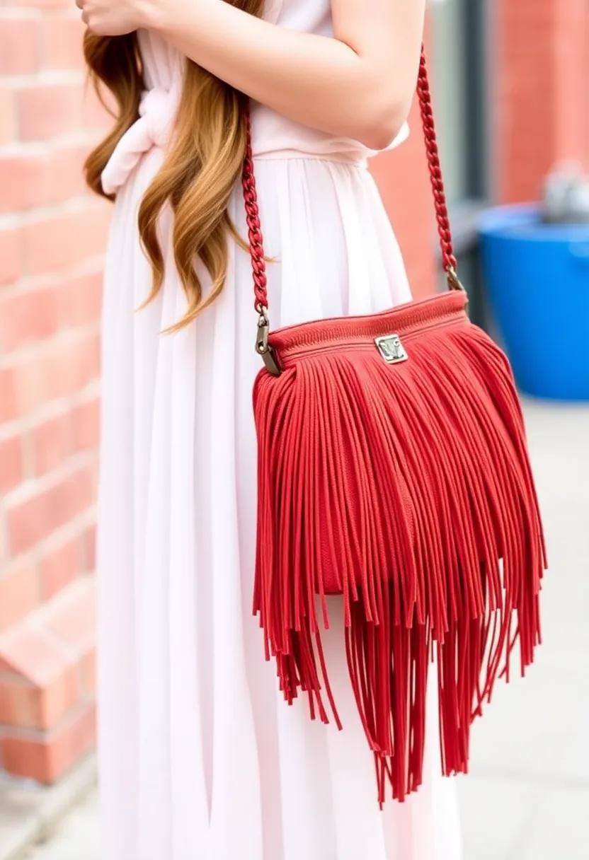 Pair ‍a pastel chiffon ‌skirt with a vibrant fringe bag for a ‍soft yet bold ‍look