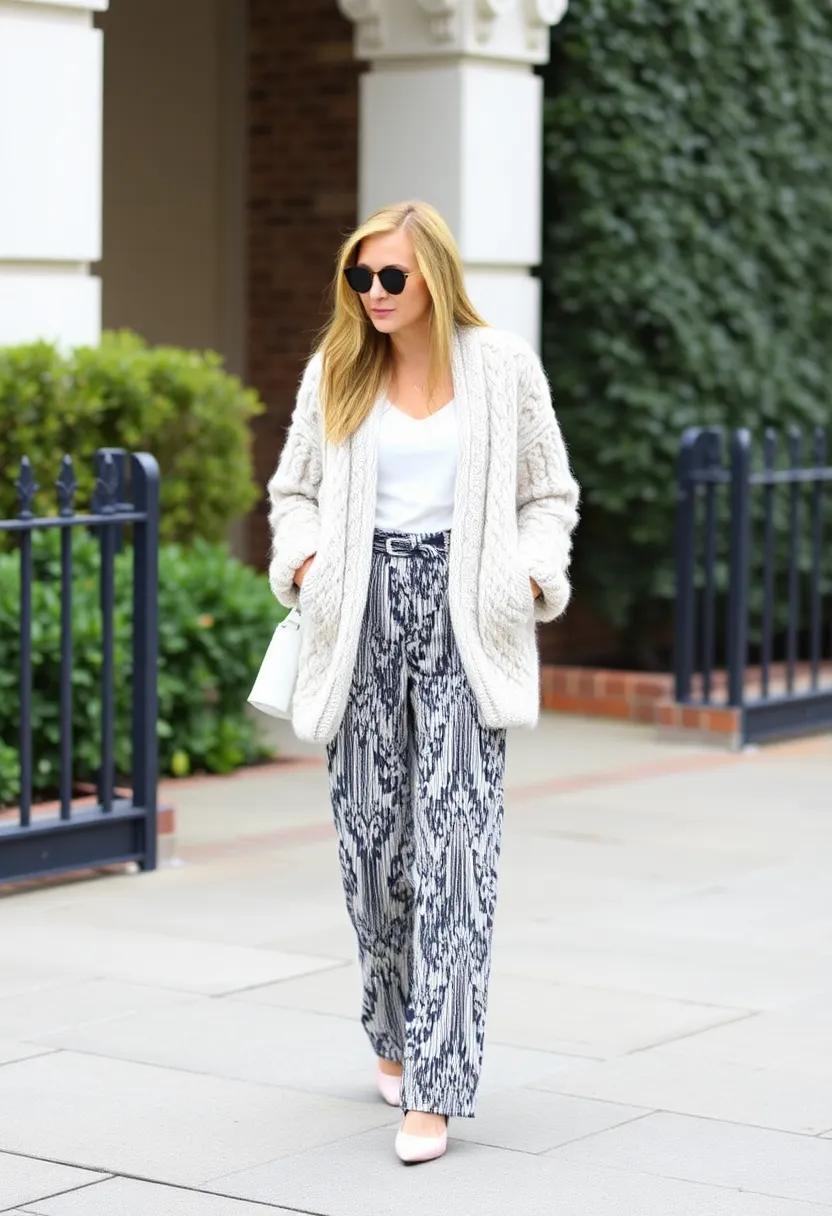 The⁢ Art of Mixing Patterns: Chunky Knits and Pleated Prints