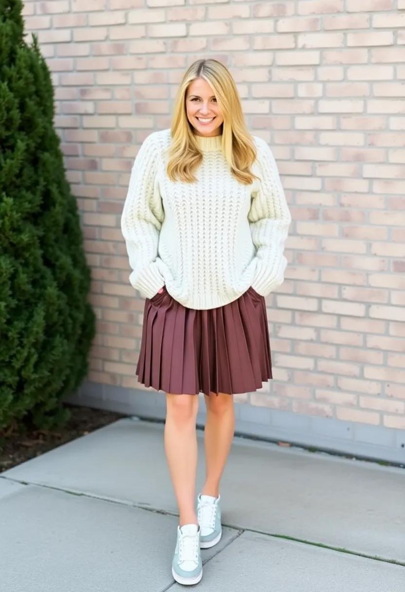 Tuck in the front of your​ sweater for a casual, polished vibe