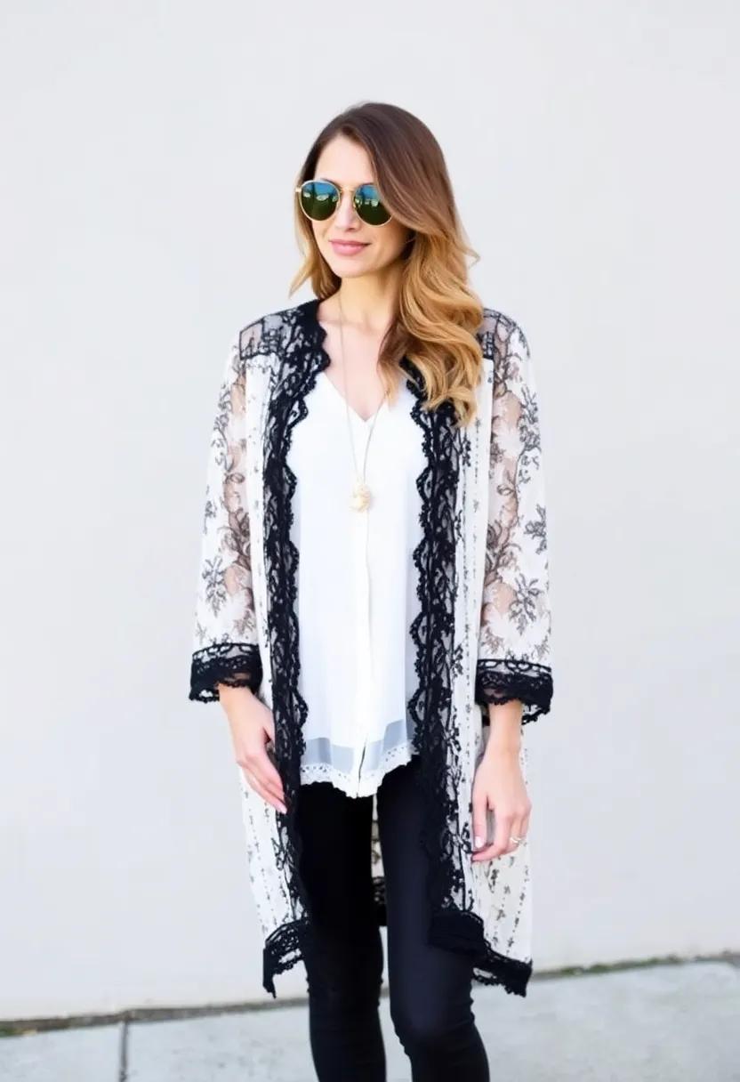 Lace kimono ⁣for a romantic, whimsical layering choice