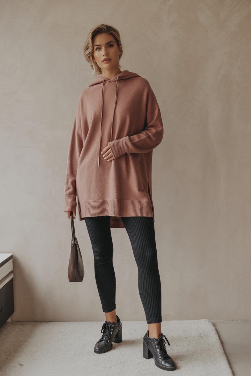 Match a fitted cashmere hoodie with wide-leg⁤ pants and ⁤sleek ‍pumps