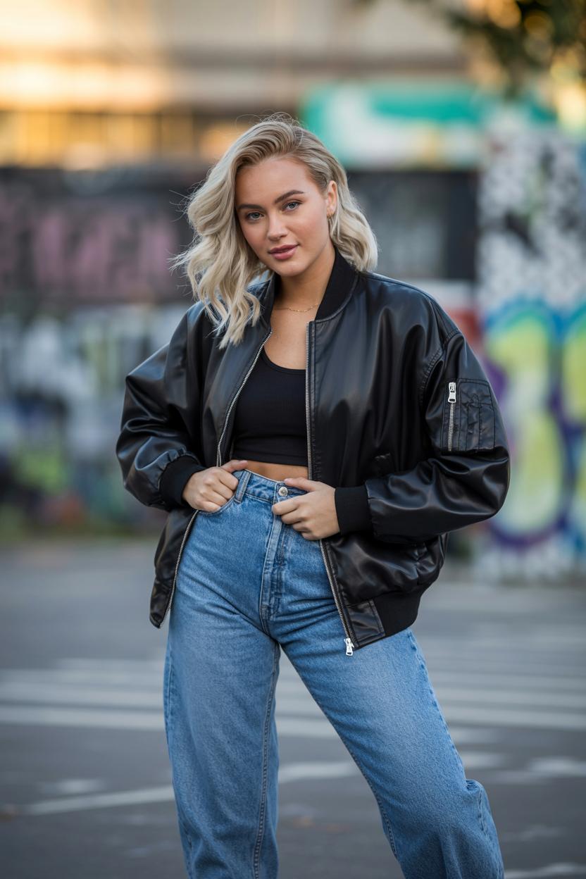 Choose black or navy sneakers for a sleek, ‌monochrome⁢ effect