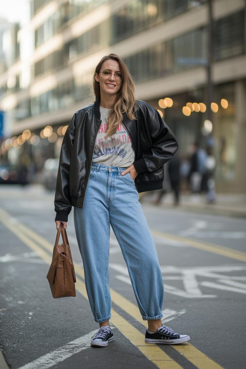 Tuck‍ in a graphic tee ⁢for a playful ‍and modern ‍twist