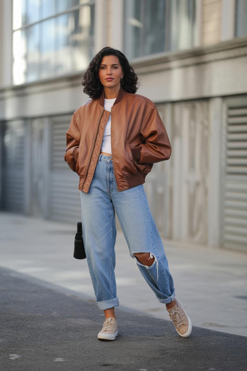 Swap your jeans for ⁤distressed ‌mom‌ jeans to add rugged‌ texture