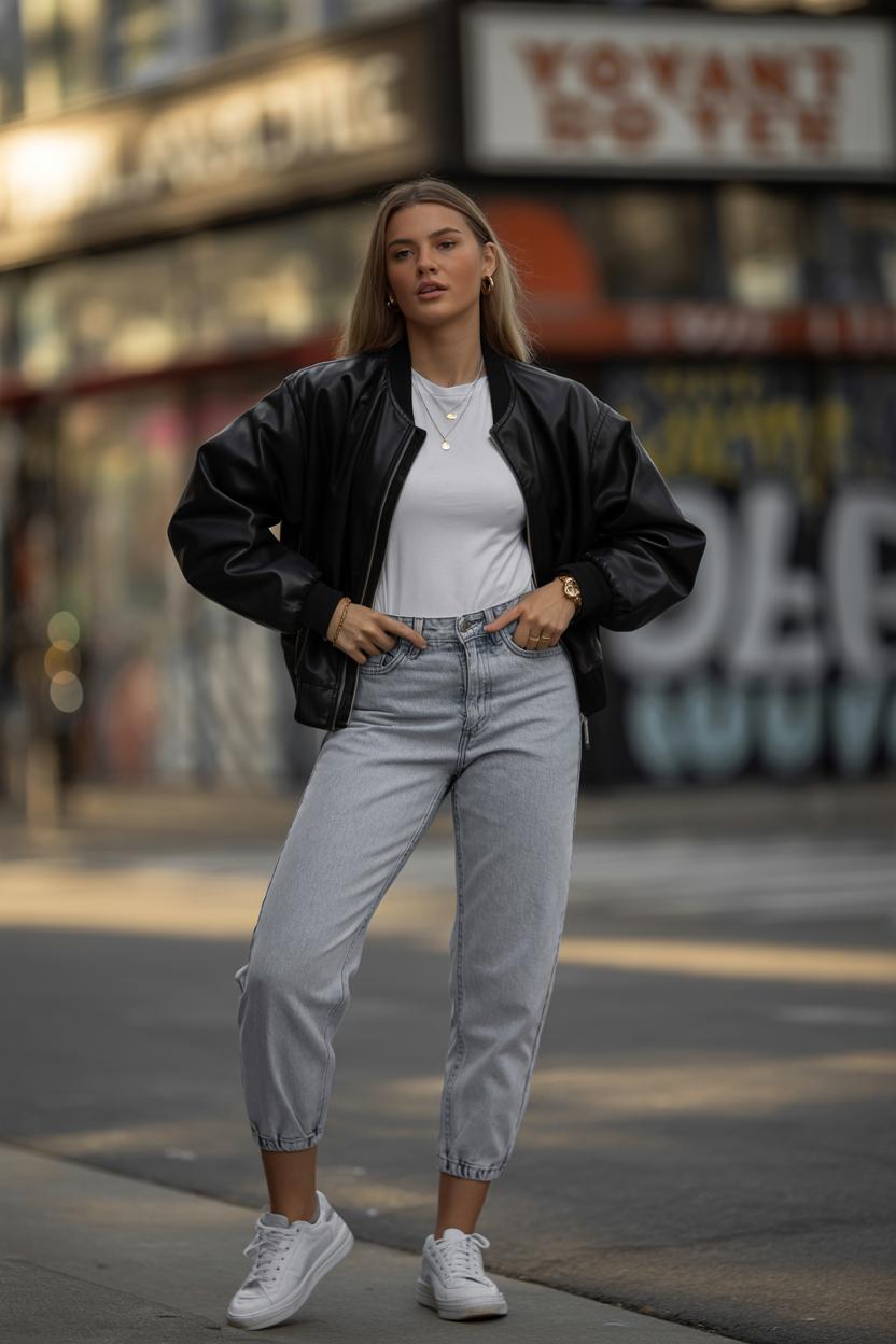 Wear minimalist gold jewelry for subtle, chic detailing