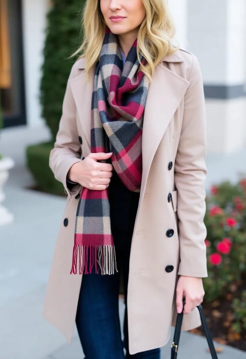 Tuck your plaid scarf ⁢neatly inside the coat for a streamlined effect