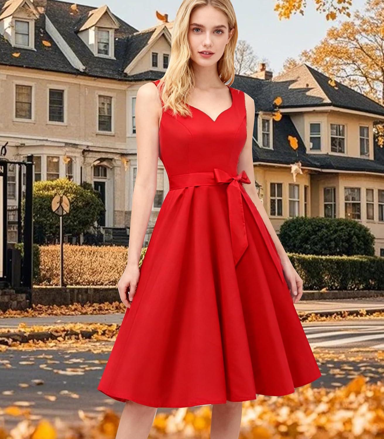 Timeless 1950s Elegance: Exploring Girstunm's Retro swing Dress