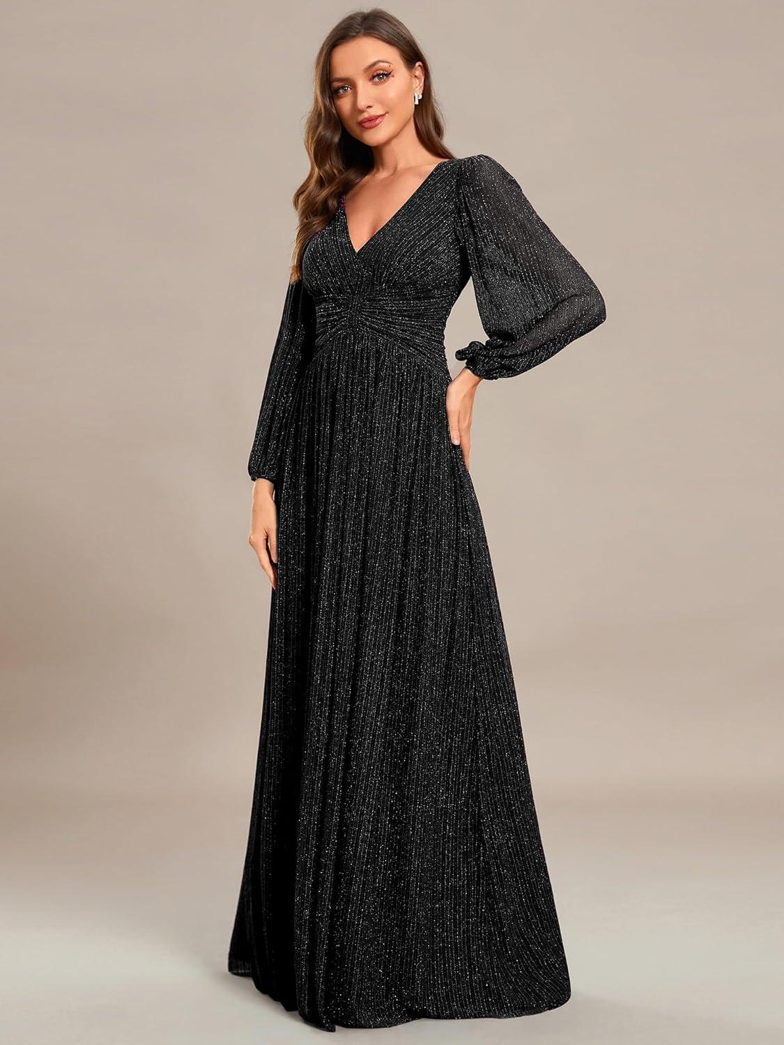 Elegant Evening Glamour: A​ closer Look at Ever-Pretty's Glitter Gown