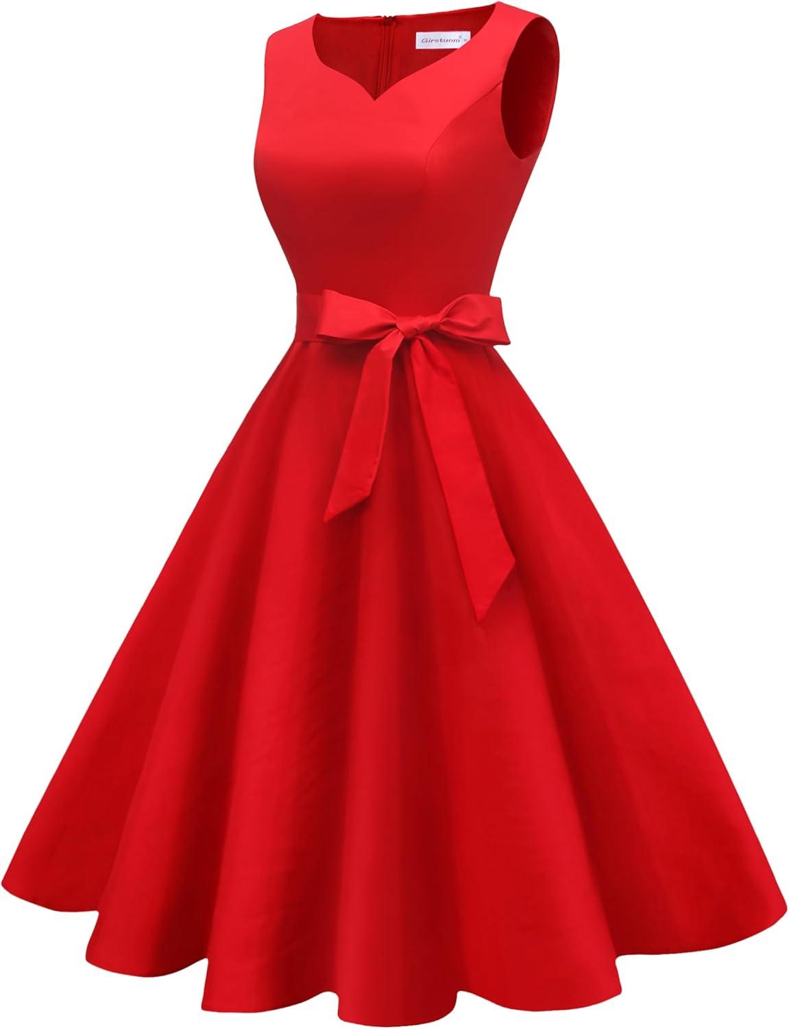 Timeless 1950s Elegance: Exploring Girstunm's Retro Swing Dress