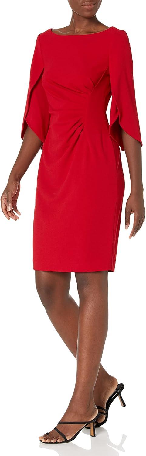 DKNY Ruched Sheath Dress: A Stylish Blend of Comfort & Chic
