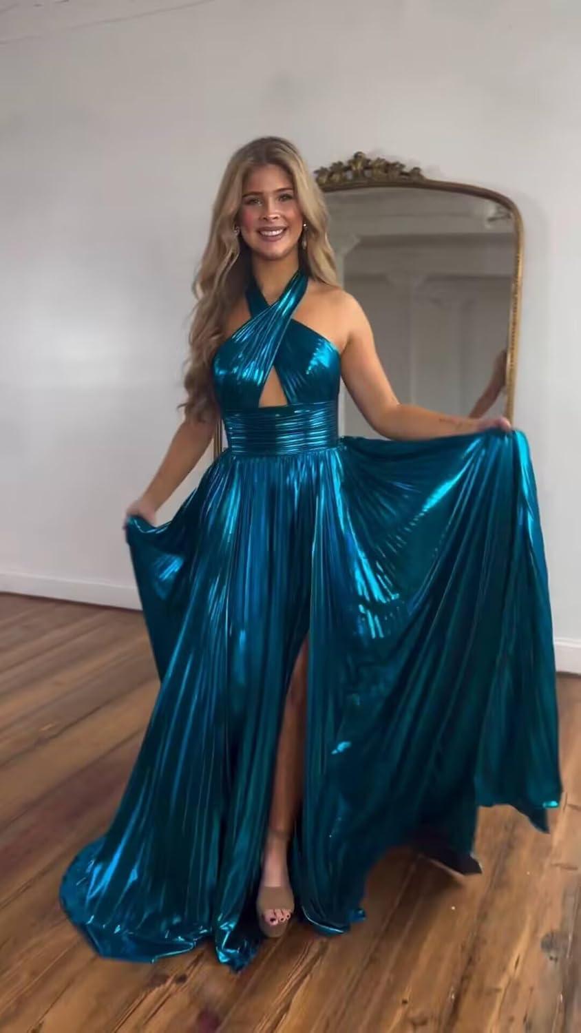 Miao Duo Metallic Satin Prom dress Review: ⁣Elegant & Stunning Night
