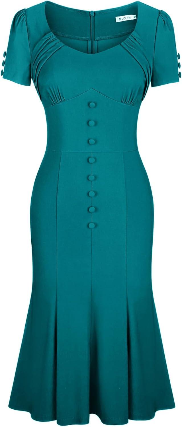 MUXXN's Retro Mermaid Dress: Classic Style Meets Everyday⁤ Wear