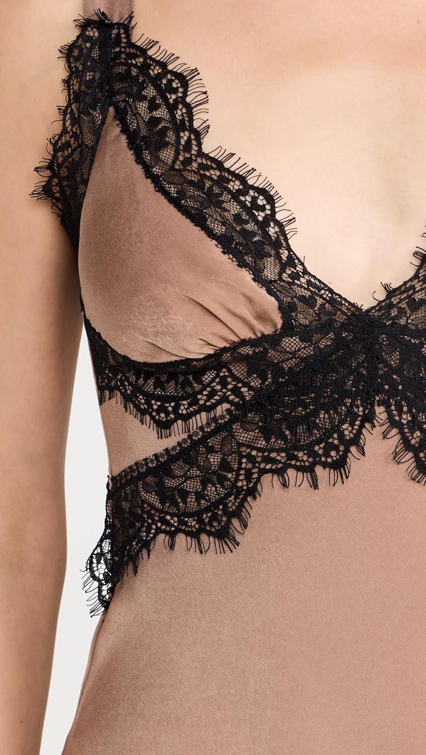 Bardot Women's Delta Satin Midi Dress, how it sits on you