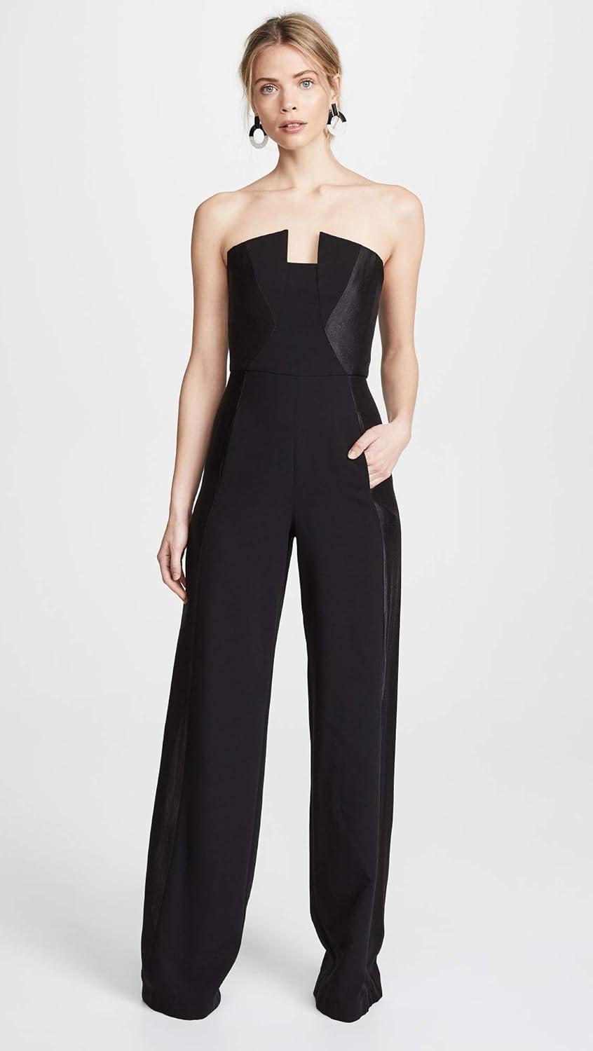 black Halo Women's Lena Jumpsuit: how it fits your frame
