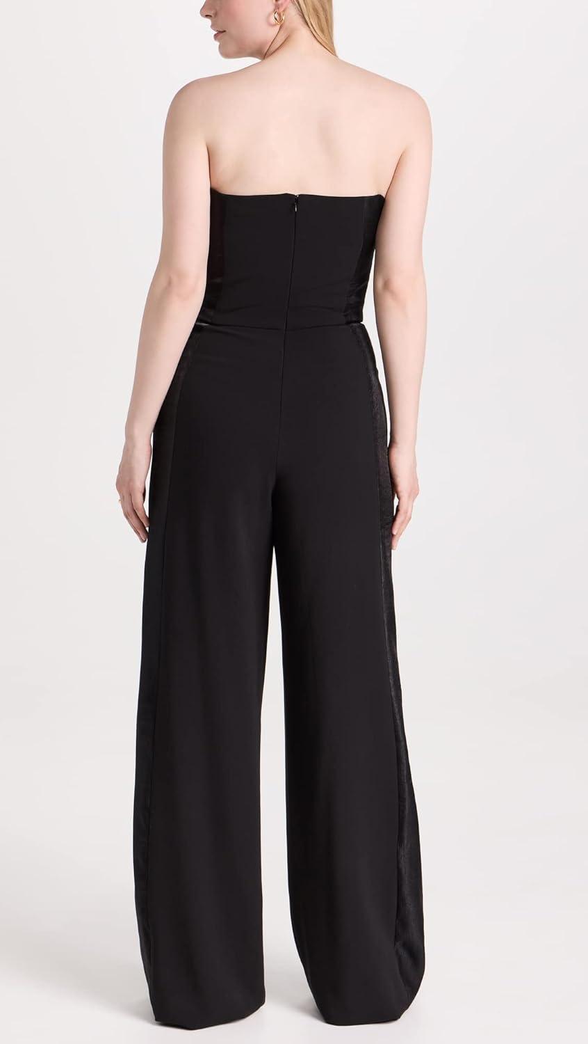Black Halo Women's Lena Jumpsuit: how it fits your frame
