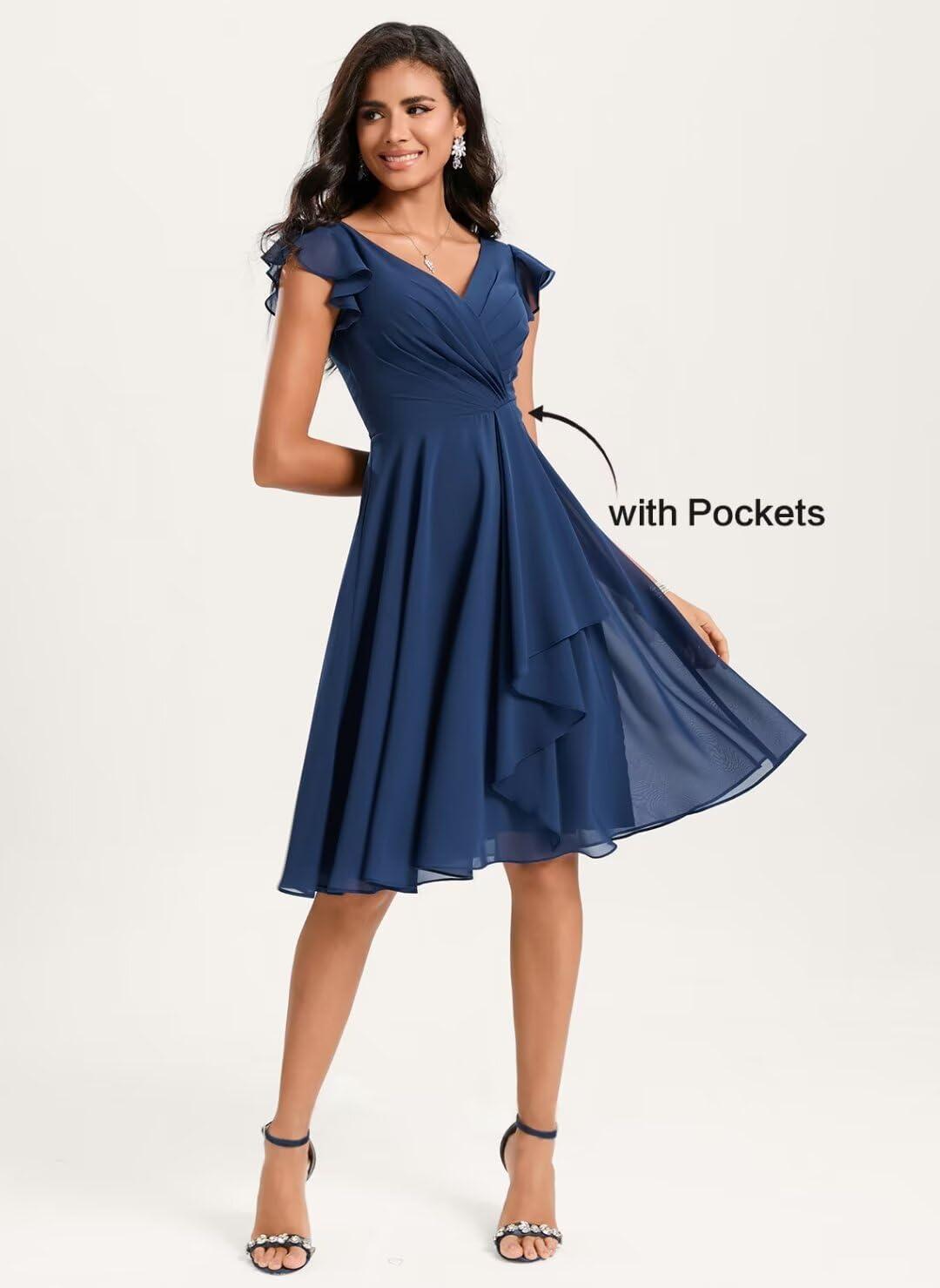 Chiffon Bridesmaid Dresses with Pockets: Stylish & Practical Picks