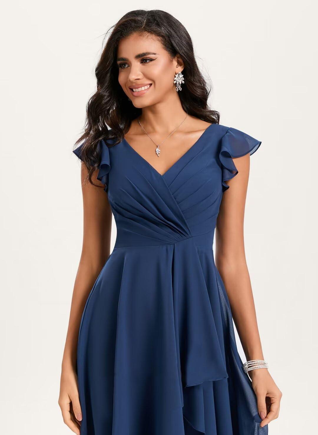 Chiffon Bridesmaid dresses with Pockets: Stylish & Practical Picks