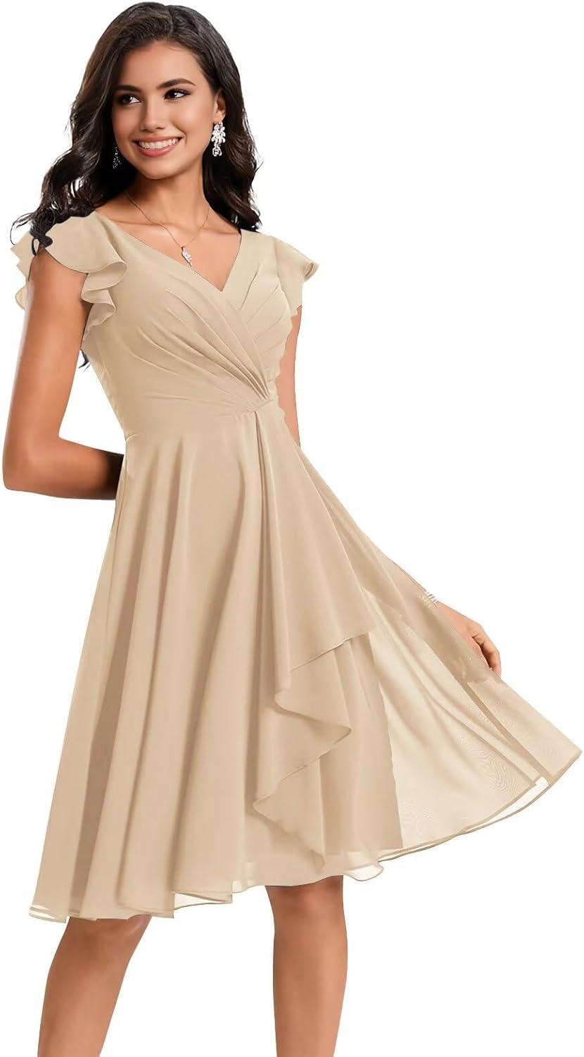 Chiffon Bridesmaid Dresses with Pockets: Stylish & practical Picks